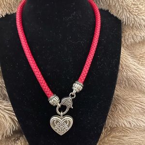 Brighton Red Heart Choker Necklace